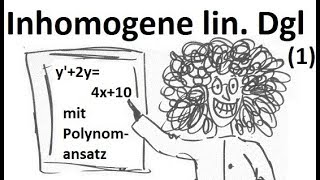 inhomogene lineare Differentialgleichung mit konstanten Koeffizienten 1 [upl. by Akiemat482]