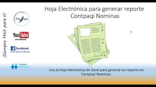 Reporte empleados curp y rfc de Contpaqi Nominas por medio de hoja electrónica [upl. by Fredette]