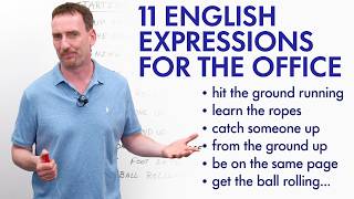 11 English Expressions for Starting a New Job or Business [upl. by Thaddeus]