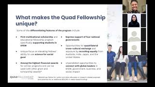 Quad Fellowship Webinar May 20 Yashna Trust [upl. by Hetti]