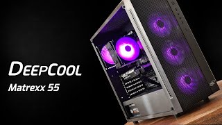 DEEPCOOL MATREXX 55 MESH  PC BUILD [upl. by Rebmik363]