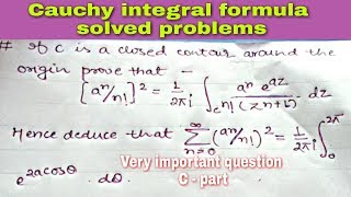 Cauchy integral formula solved problems  8 [upl. by Duggan]