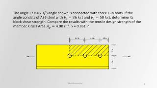 STDN101102159 Determine the tensile strength of an angle section [upl. by Iblok680]