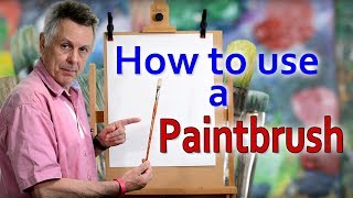 How to use a Paintbrush  Creatively  PaulPriestleyArt [upl. by Giule]