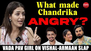 Vada Pav girl Chandrika Dixit SLAMS Vishal Pandey says woh Kritika ko gande nazar se dekhta tha [upl. by Araek]