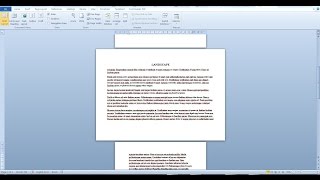 Change the page orientation and size of a single paqe in a Word document Word 2010 2016 [upl. by Anabal]