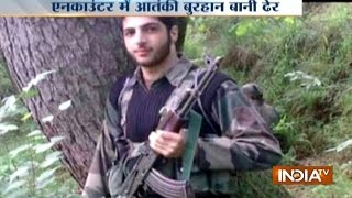 LIVE Encounter of Burhan Wani Who is the Hizbul Mujahideen Commander [upl. by Adelina]