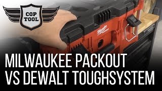 Milwaukee PACKOUT vs Dewalt ToughSystem  Tool Storage Price vs Durability [upl. by Ad338]