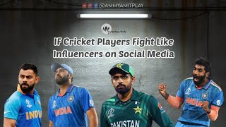 If Cricketers Fight Like Influencers  Rohit Sharma vs Australia Controversy  Funny Cricket Video [upl. by Hoag971]