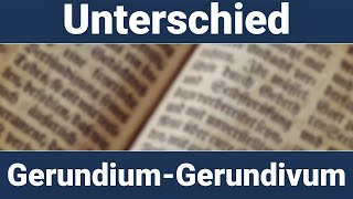 Gerundium  Gerundivum unterscheiden in Latein [upl. by Seiden948]