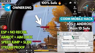 CODM MOBILE HACK  IOS AND ANDROID  NO JAILBREAK  GLOBAL V1047 SEASON 9 HACK [upl. by Cherice298]