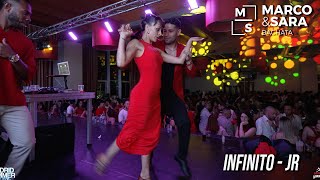 infinito  JR  MARCO Y SARA  RONALD Y EDU BACHATA SOCIAL DANCE BAILANDO EN MADRID SUMMER FESRIVAL [upl. by Samale]