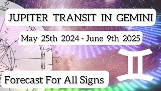 JUPITER TRANSIT IN GEMINI 20242025 HOROSCOPE FORECAST  WHAT BLESSINGS ARE IN STORE FOR YOU [upl. by Elwira11]