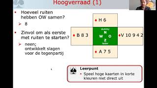 Bridge Online leren Aflevering 4 met Bridgedocent Tom Drijver [upl. by Arnaldo]