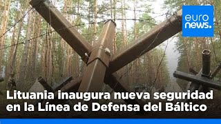 Lituania inaugura añade equipos de contramovilidad en la Línea de Defensa del Báltico [upl. by Smukler]