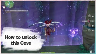 Go To The Cave Below The Grand Narukami Shrine Unlock How to unlock Below Narukami Shrine Genshin [upl. by Orfield154]