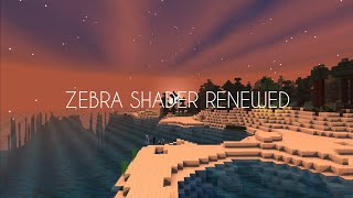 ZEBRA SHADER RENEWED V10  MCPE 117 [upl. by Mcbride]