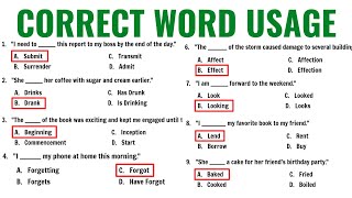 Correct Word Usage  Civil Service Exam Reviewer [upl. by Zemaj]