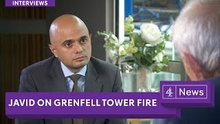 Grenfell Tower fire Communities Minister Sajid Javid says something went massively wrong [upl. by Baerl274]