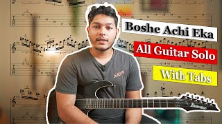 Warfaze  Boshe Achi Eka Guitar Solos Tutorial with OnScreen Tabs [upl. by Eirrak626]