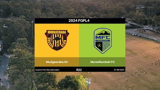 FQPL4  Round 22  Mudgeeraba FQPL4 v Murwillumbah Soccer Club [upl. by Adnouqal]