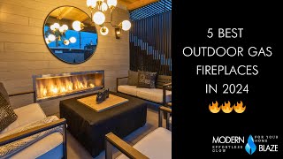 5 Best Outdoor Gas Fireplaces 2024 Picks [upl. by Aihsram]