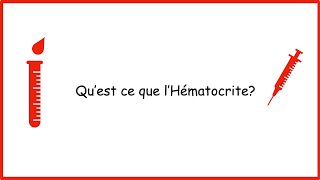 Quest Ce Que LHématocrite HCT Hématologie [upl. by Nic221]