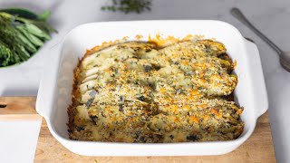 Belgian Endive and Basque Blue Cheese Gratin Recipe [upl. by Olenta]