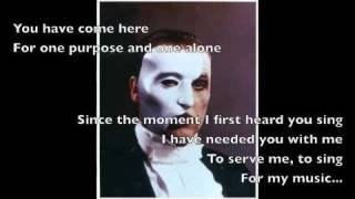 The Phantom of the Opera With Pictures and Lyrics [upl. by Enilrahc987]