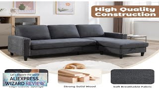 Convertible Sectional Couches for Living Room LShaped Couch 3 Seats Sofas Review [upl. by Eadrahc]