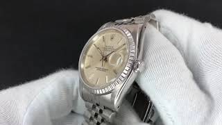 Rolex 16220 Datejust Oyster Perpetual Silver Dial 1991 [upl. by Travers]