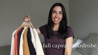 Minimalist Casual Fall Capsule Wardrobe  Minimalist Intentional Style [upl. by Phene]