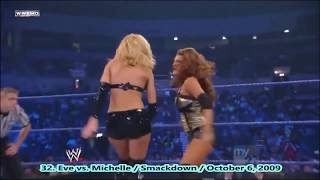 Eve Torres  All Dropkicks Clotheslines amp Moonsaults  2018 Collection  Part 1 [upl. by Philander]