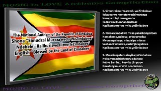 Zimbabwe National Anthem INSTRUMENTAL with lyrics ShonaNdebeleEnglish [upl. by Seiber]