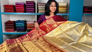 Pure Kanchipuram SareesTraditional amp Bridal Collection [upl. by Ahsar]