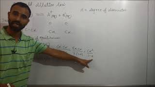 Ostwald dilution law  ionic equilibrium  class 11 [upl. by Skutchan475]