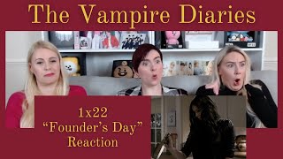 The Vampire Diaries 1x22 quotFounders Dayquot Reaction [upl. by Nauqed]