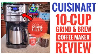 Cuisinart 10 Cup Coffee Maker with Grinder Automatic Grind amp Brew DGB450 Review I LOVE IT [upl. by Ginger]