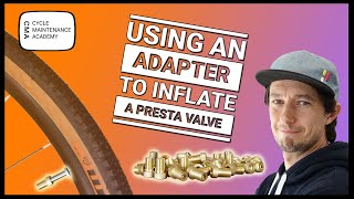 Inflating a Presta valve using an adapter  A stepbystep guide [upl. by Adnawat]