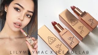 LILYMAYMAC X 3CE STYLENANDA Lipstick Collab • Review  Dupes [upl. by Khanna64]