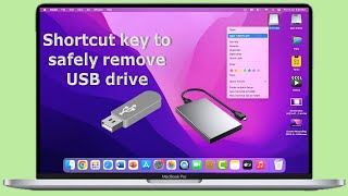 Shortcut Key to Safely Eject Pen Drive or Hard Drive from MacBook [upl. by Raphael]