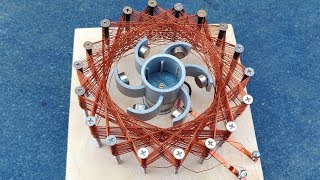 Free Energy Generator Using Copper Coil and Neodymium Magnet Activity [upl. by Llerrot]