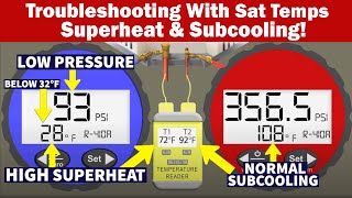 Troubleshooting With Sat Temps Superheat amp Subcooling 5 Possible Problems [upl. by Bary]