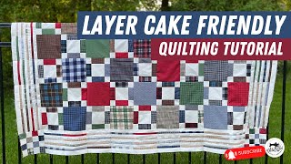 Fast amp Easy Beginner Quilt Design Using PreCuts [upl. by Ydorb]