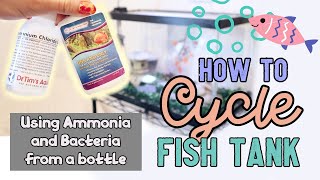 CYCLING Fish Tank EASY using Ammonia amp Bacteria from Dr Tims Aquatics [upl. by Dari]