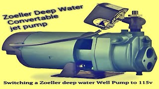 Changing The Voltage on a Zoeller Convertable jet Pump from 230v to 115v [upl. by Yroj]