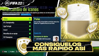 🚨¡HAZLO ASÍ🚨CÓMO CONSEGUIR los ICON SWAPS MÁS RÁPIDO y MÁS FÁCIL en FIFA 22 ULTIMATE TEAM😱 [upl. by Tilney780]