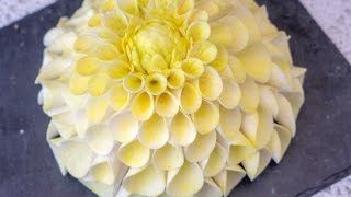 Dahlie aus Blütenpaste  Gum paste dahlia tutorial [upl. by Ystap]