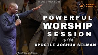 POWERFUL WORSHIP SESSION WITH APOSTLE JOSHUA SELMAN IN MIRACLE SERVICE [upl. by Zerlina]