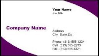 Business Card Template Word [upl. by Oirramaj]